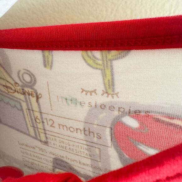 Little Sleepies Disney Pixar x Cars Zippered Bamboo Sleeper 6-12 Months Mater - Picture 3 of 5